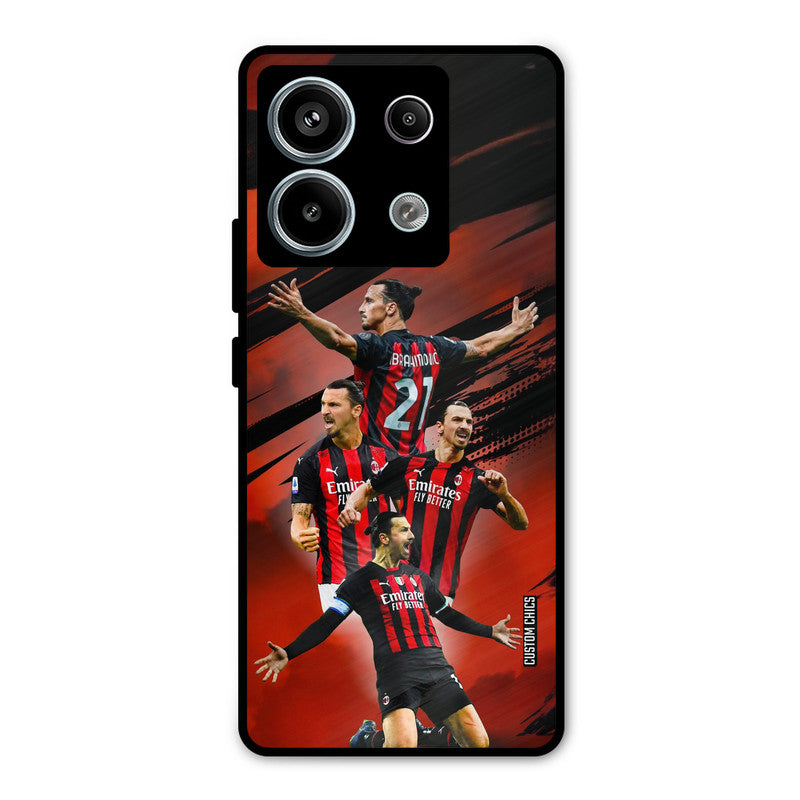 Zlatan Ibrahimovic Agression Redmi Note 13 Pro 5G Mobile Back Cover - Sports PrintShield Case