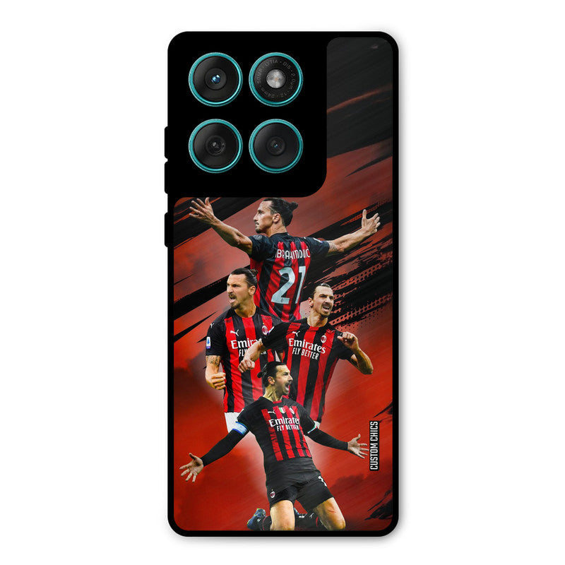Zlatan Ibrahimovic Agression Motorola Edge 60 Mobile Back Cover - Sports PrintShield Case