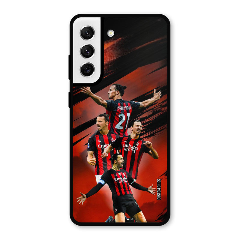 Zlatan Ibrahimovic Agression Samsung Galaxy S21 FE 5G Mobile Back Cover - Sports PrintShield Case