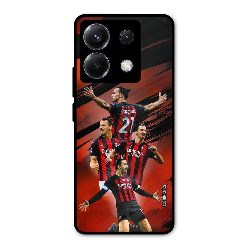 Zlatan Ibrahimovic Agression Poco X6 Mobile Back Cover - Sports PrintShield Case