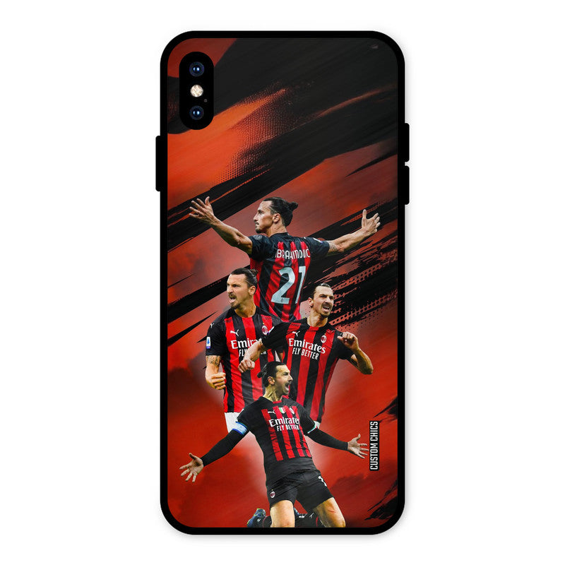 Zlatan Ibrahimovic Agression iPhone XS Max Mobile Back Cover - Sports PrintShield Case