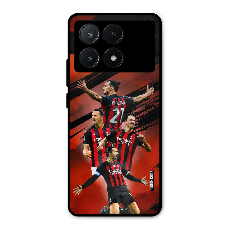 Zlatan Ibrahimovic Agression Poco X6 Pro Mobile Back Cover - Sports PrintShield Case