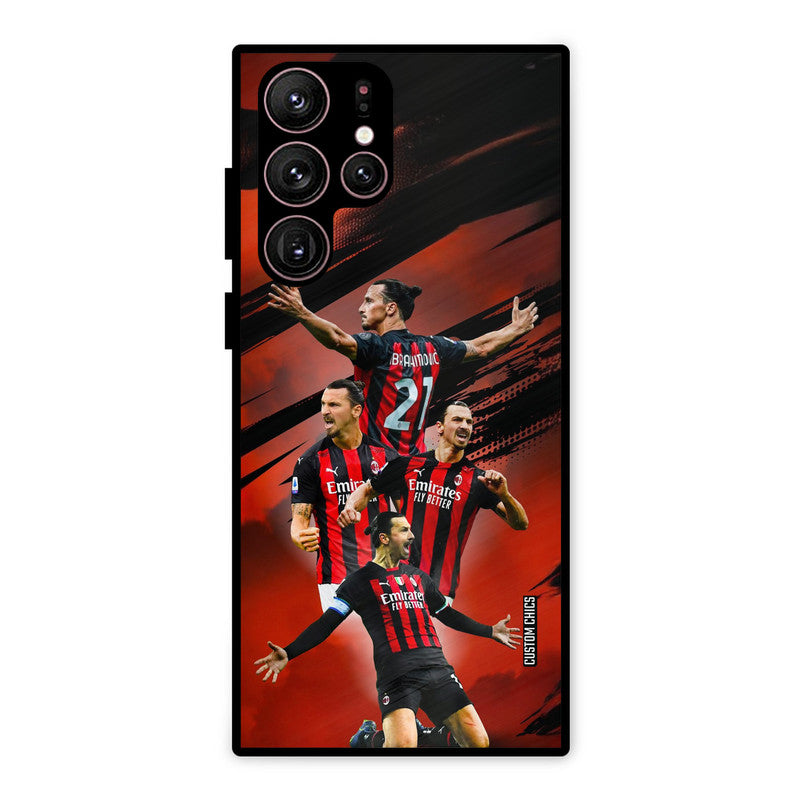 Zlatan Ibrahimovic Agression Samsung Galaxy S22 Ultra Mobile Back Cover - Sports PrintShield Case