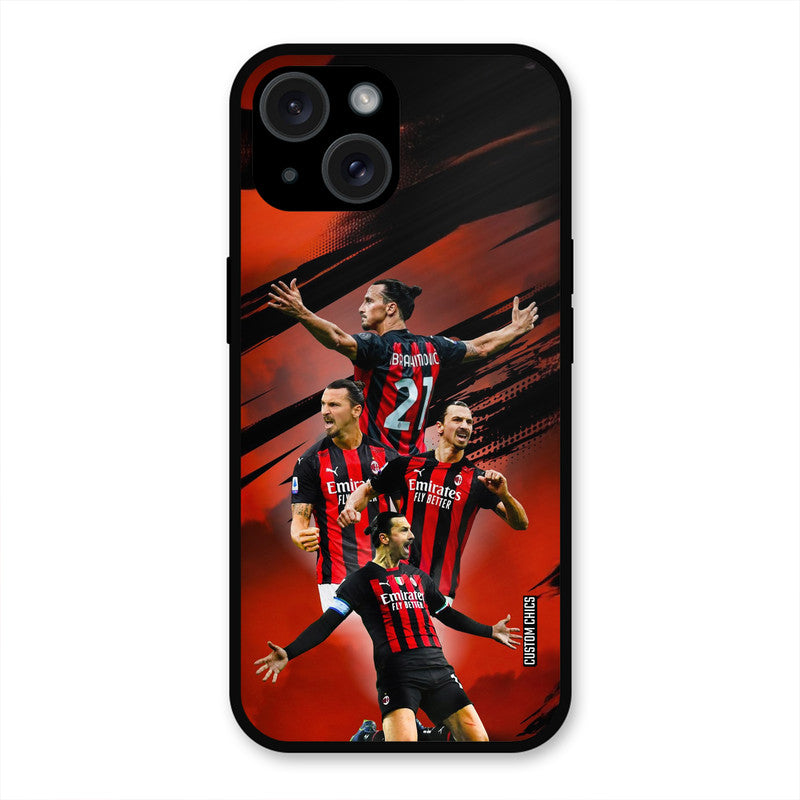 Zlatan Ibrahimovic Agression  iPhone 15 Mobile Back Cover - Sports PrintShield Case