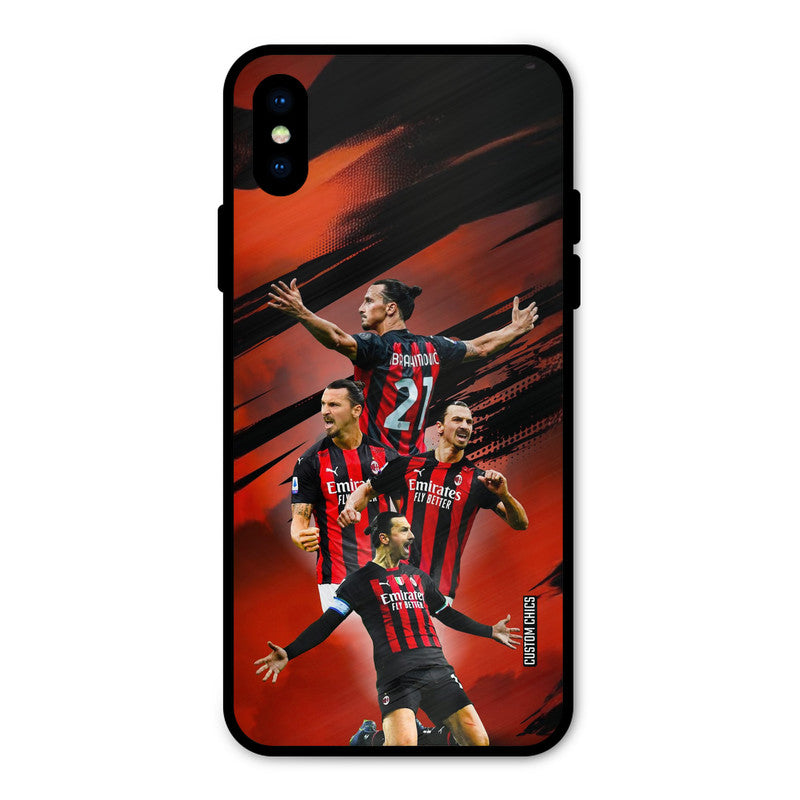 Zlatan Ibrahimovic Agression iPhone X Mobile Back Cover - Sports PrintShield Case