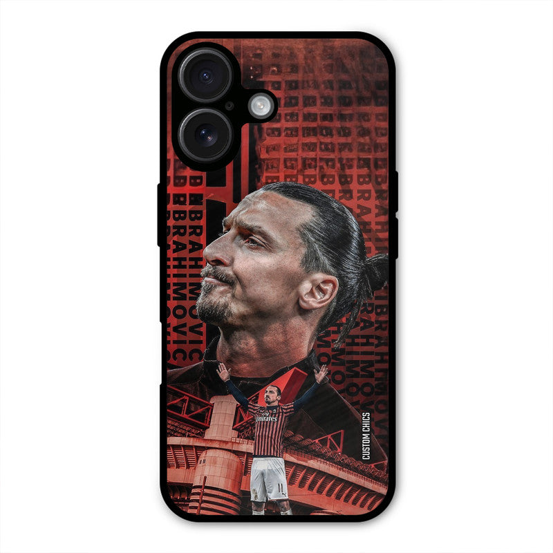 Zlatan Ibrahimovic  iPhone 16 Mobile Back Cover - Sports PrintShield Case