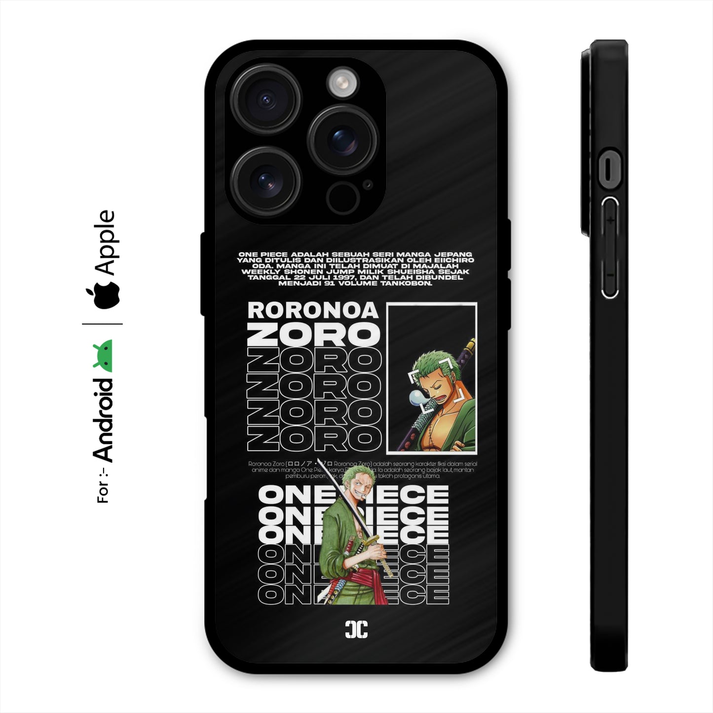 Zoro Typo Case – Premium PrintShield Mobile Cover