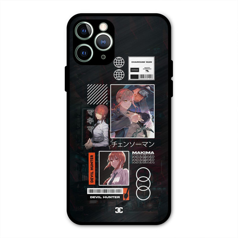 Devil Hunter Makima iPhone 11 Pro Max Mobile Back Cover - Anime PrintShield Case
