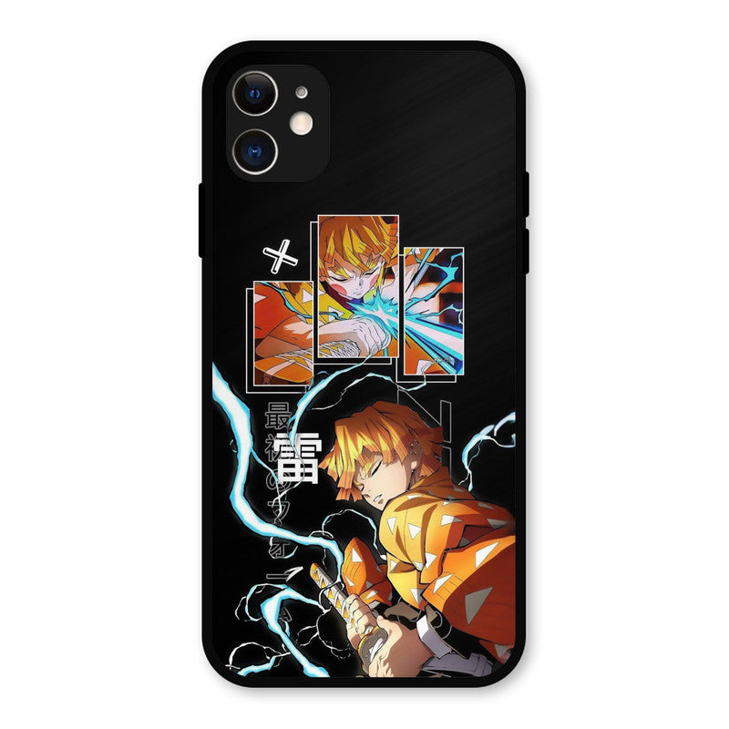 Aggressive Zenitsu iPhone 11 Mobile Back Cover - Anime PrintShield Case