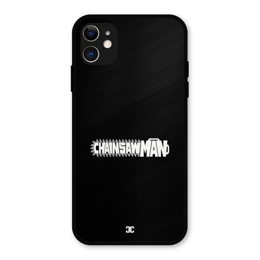 Chainsaw Logo iPhone 11 Mobile Back Cover - Anime PrintShield Case