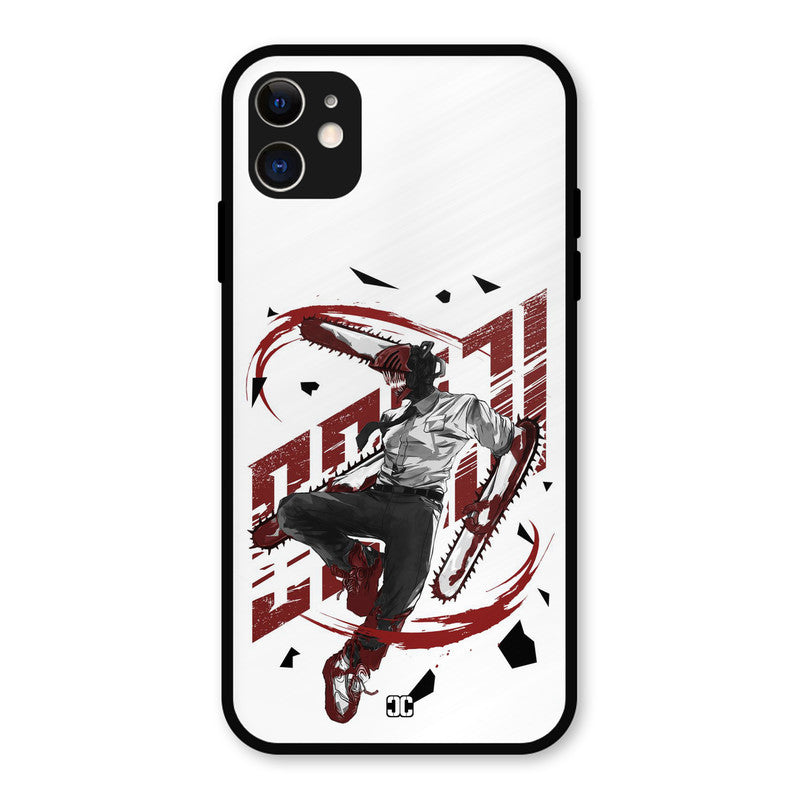 Chainsawman Typo iPhone 11 Mobile Back Cover - Anime PrintShield Case