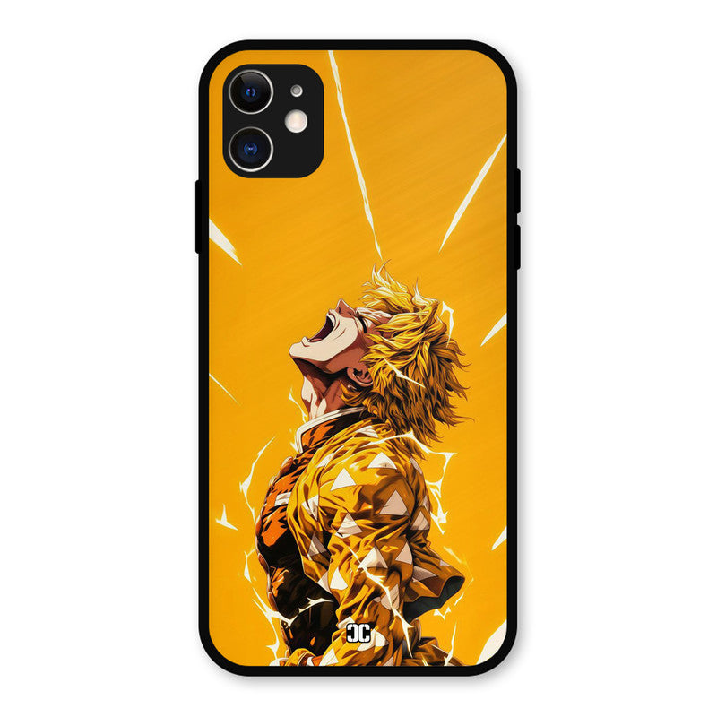 Shouting Zenitsu iPhone 11 Mobile Back Cover - Anime PrintShield Case