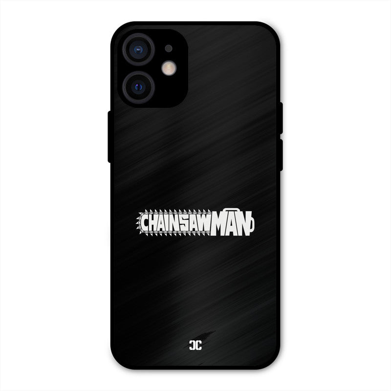Chainsaw Logo iPhone 12 Mini Mobile Back Cover - Anime PrintShield Case