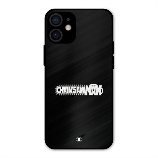Chainsaw Logo iPhone 12 Mini Mobile Back Cover - Anime PrintShield Case