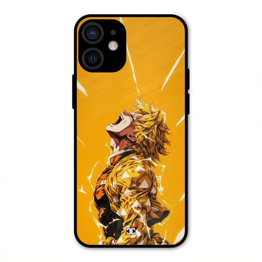 Shouting Zenitsu iPhone 12 Mini Mobile Back Cover - Anime PrintShield Case