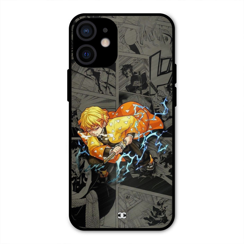 Zenitsu Manga iPhone 12 Mini Mobile Back Cover - Anime PrintShield Case