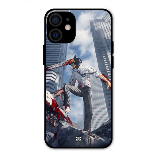 Denji Fighting iPhone 12 Mini Mobile Back Cover - Anime PrintShield Case