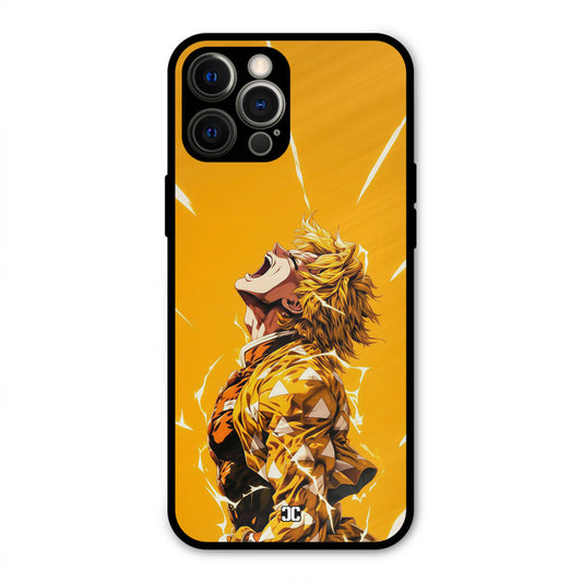Shouting Zenitsu iPhone 12 Pro Max Mobile Back Cover - Anime PrintShield Case