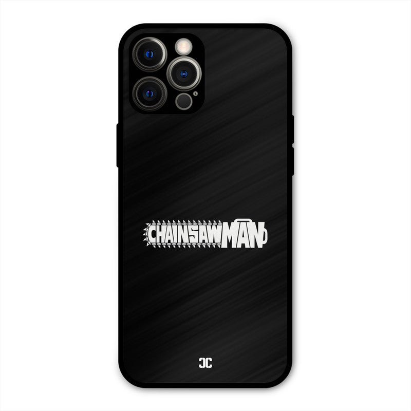 Chainsaw Logo iPhone 12 Pro Max Mobile Back Cover - Anime PrintShield Case