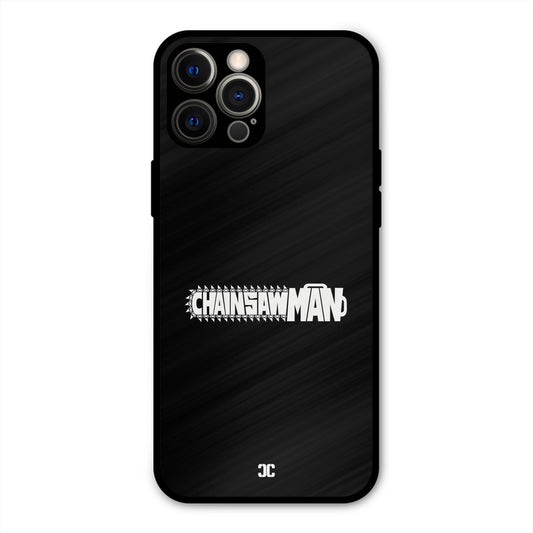 Chainsaw Logo iPhone 12 Pro Max Mobile Back Cover - Anime PrintShield Case