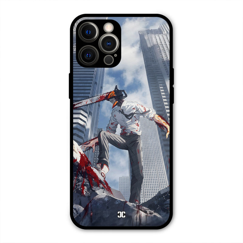 Denji Fighting iPhone 12 Pro Max Mobile Back Cover - Anime PrintShield Case