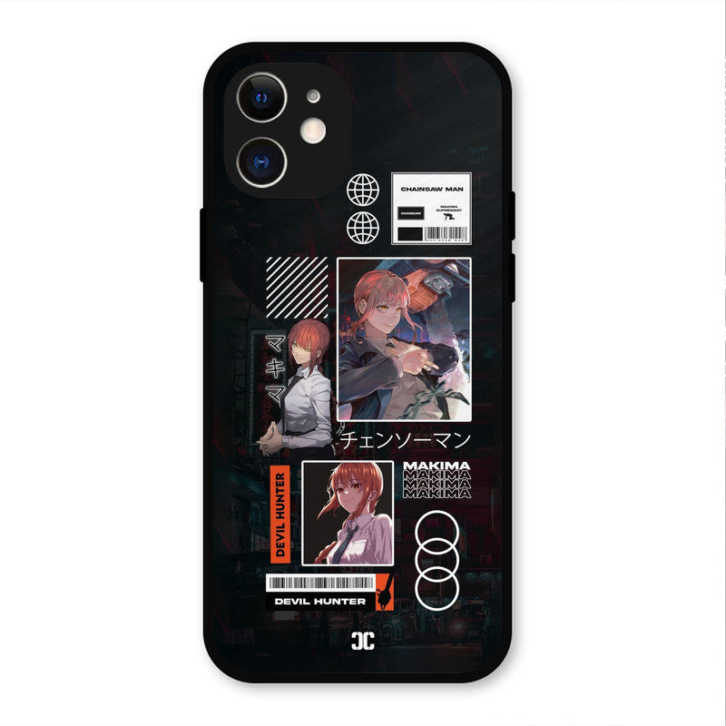 Devil Hunter Makima iPhone 12 Mobile Back Cover - Anime PrintShield Case