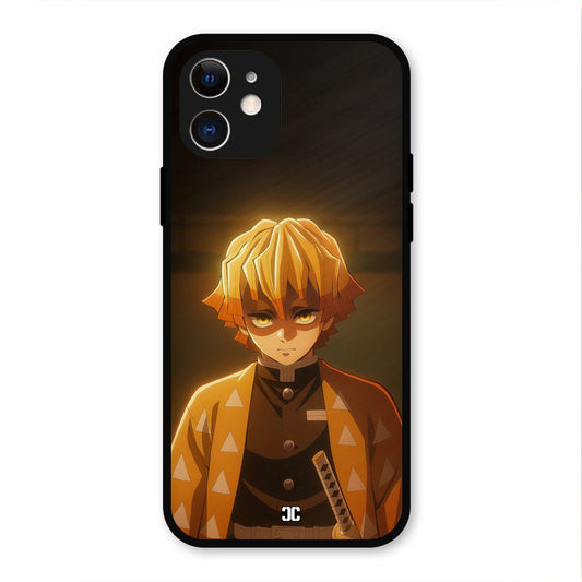Thunderboy Zenitsu iPhone 12 Mobile Back Cover - Anime PrintShield Case
