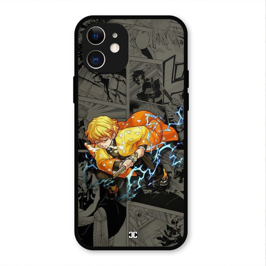 Zenitsu Manga iPhone 12 Mobile Back Cover - Anime PrintShield Case