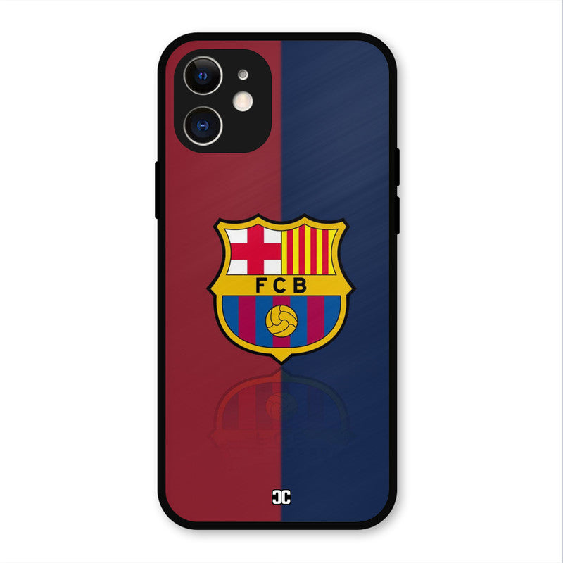 Barcelona Logo iPhone 12 Mobile Back Cover - Sports PrintShield Case