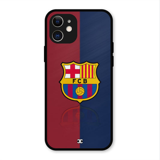 Barcelona Logo iPhone 12 Mobile Back Cover - Sports PrintShield Case