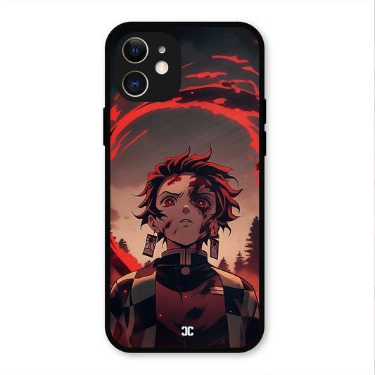 Raging Tanjiro iPhone 12 Mobile Back Cover - Anime PrintShield Case