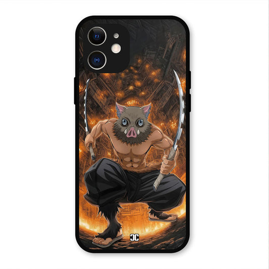 Inosuke Rage iPhone 12 Mobile Back Cover - Anime PrintShield Case