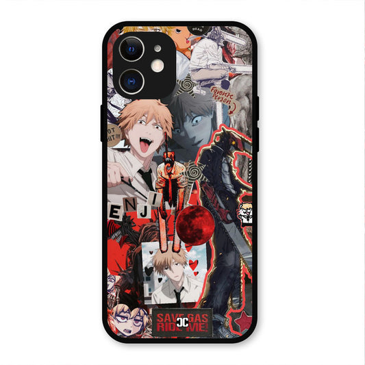 Denji Thoughts iPhone 12 Mobile Back Cover - Anime PrintShield Case