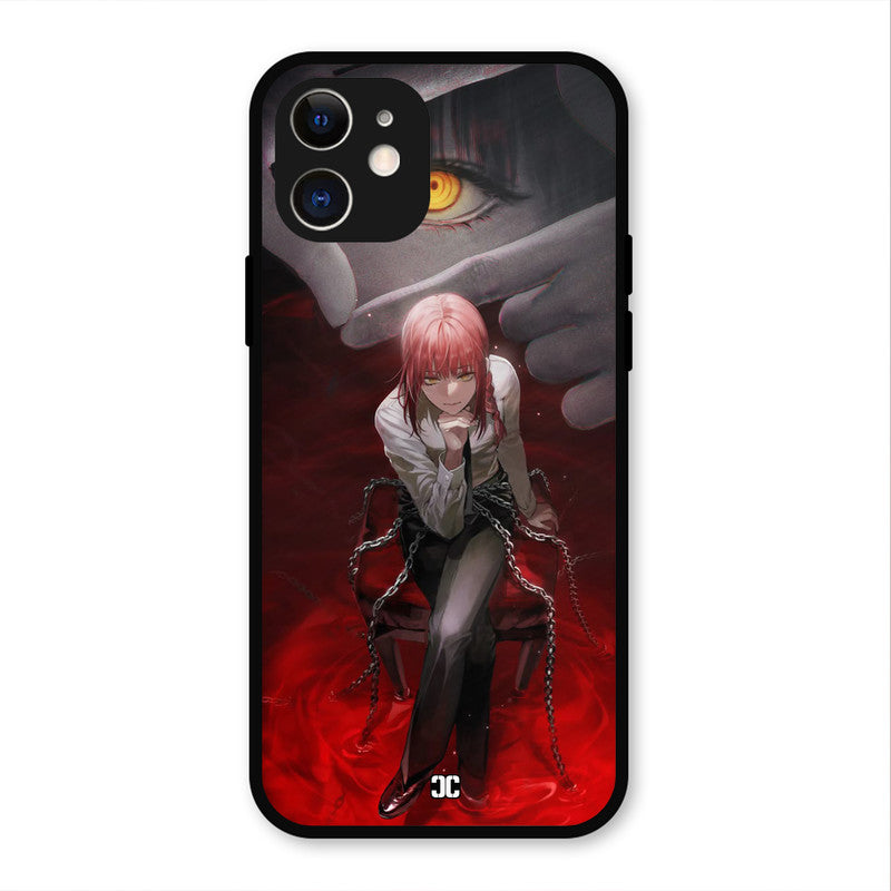 Makima Chains iPhone 12 Mobile Back Cover - Anime PrintShield Case
