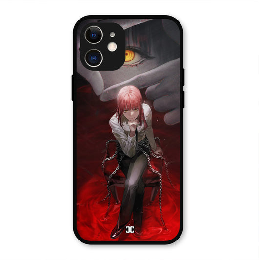Makima Chains iPhone 12 Mobile Back Cover - Anime PrintShield Case