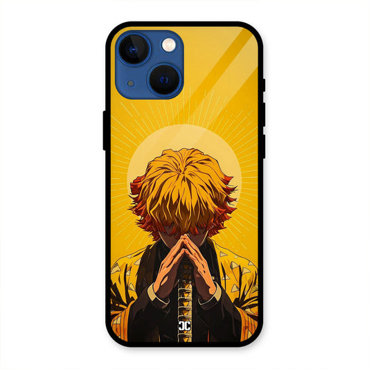 Calm Zenitsu iPhone 13 Mini Mobile Back Cover - Anime PrintShield Case