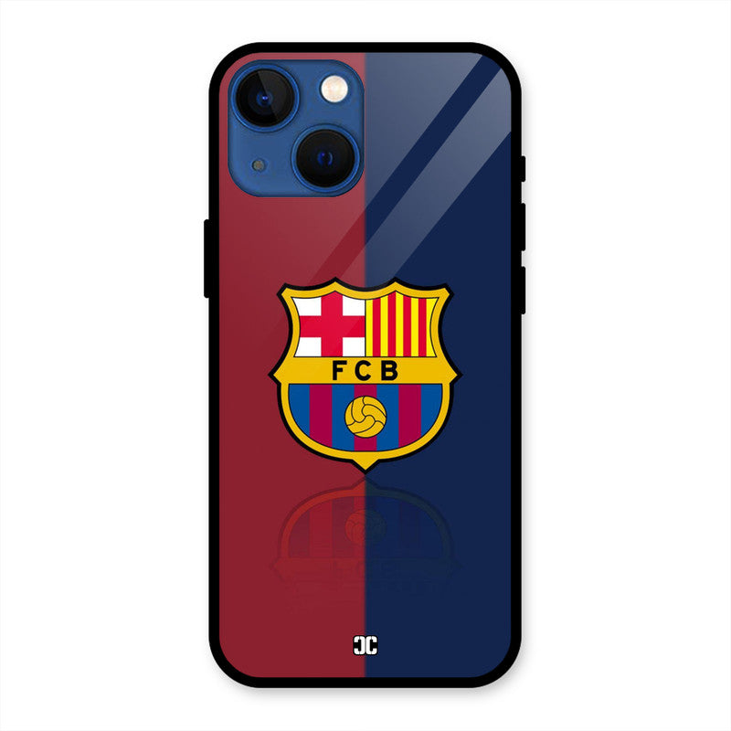 Barcelona Logo iPhone 13 Mini Mobile Back Cover - Sports PrintShield Case