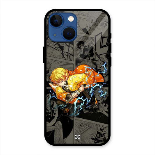 Zenitsu Manga iPhone 13 Mini Mobile Back Cover - Anime PrintShield Case