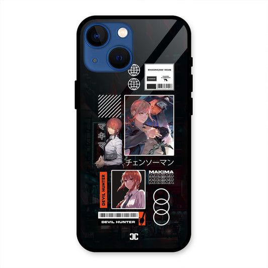 Devil Hunter Makima iPhone 13 Mini Mobile Back Cover - Anime PrintShield Case