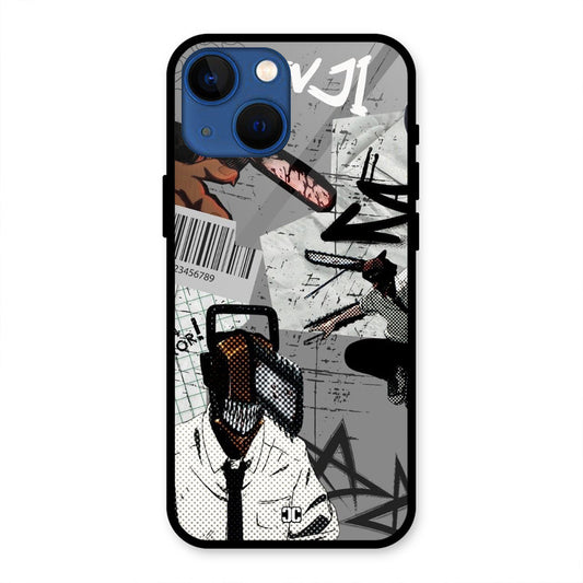 Denji Rage iPhone 13 Mini Mobile Back Cover - Anime PrintShield Case