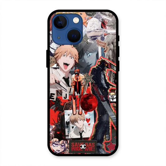 Denji Thoughts iPhone 13 Mini Mobile Back Cover - Anime PrintShield Case