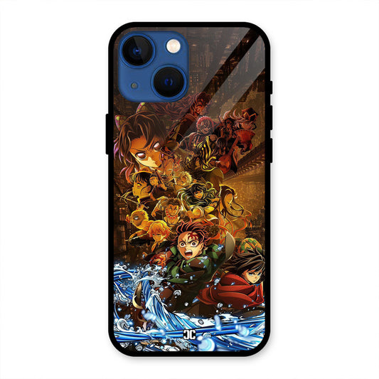 Demon Slayers iPhone 13 Mini Mobile Back Cover - Anime PrintShield Case