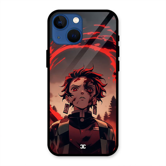 Raging Tanjiro iPhone 13 Mini Mobile Back Cover - Anime PrintShield Case