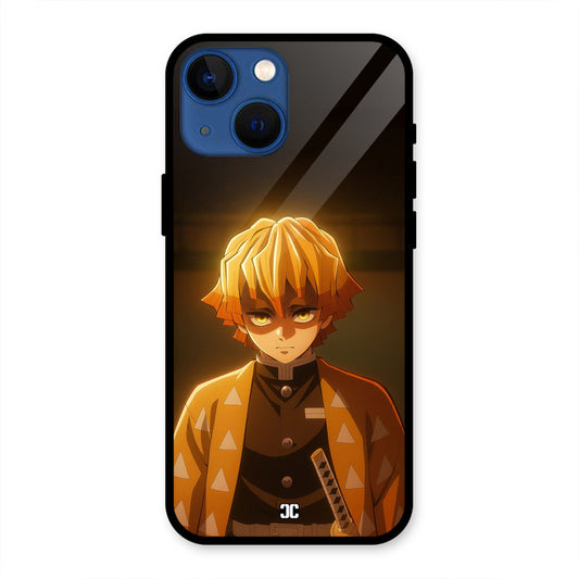 Thunderboy Zenitsu iPhone 13 Mini Mobile Back Cover - Anime PrintShield Case