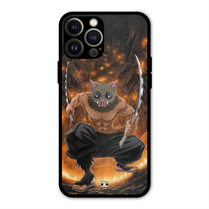 Inosuke Rage iPhone 13 Pro Max Mobile Back Cover - Anime PrintShield Case