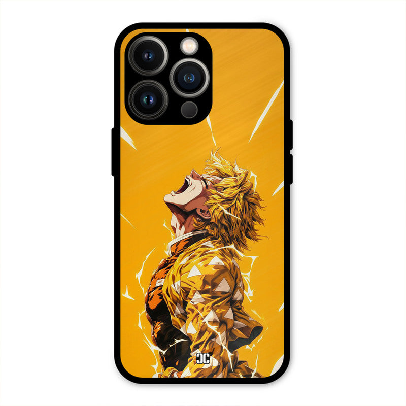 Shouting Zenitsu iPhone 13 Pro Mobile Back Cover - Anime PrintShield Case