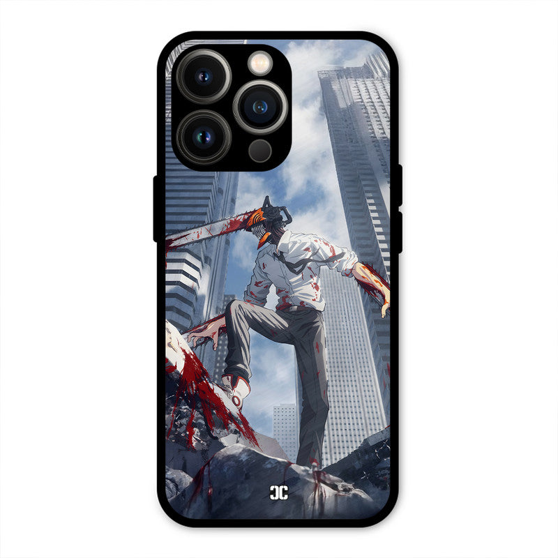 Denji Fighting iPhone 13 Pro Mobile Back Cover - Anime PrintShield Case