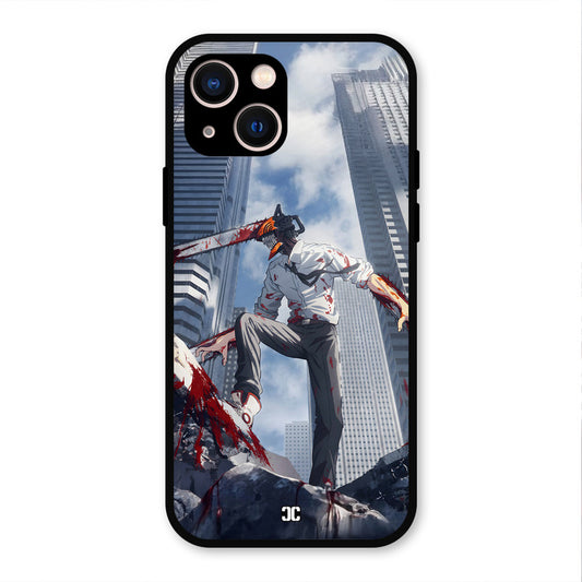 Denji Fighting iPhone 13 Mobile Back Cover - Anime PrintShield Case