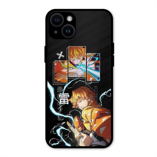 Aggressive Zenitsu iPhone 14 Plus Mobile Back Cover - Anime PrintShield Case