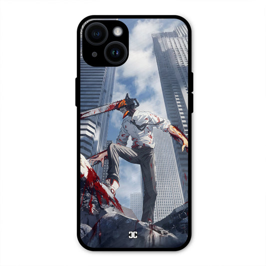 Denji Fighting iPhone 14 Plus Mobile Back Cover - Anime PrintShield Case